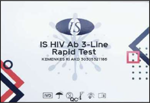 Produk IS Rapid Test HIV Ab 3-Line Rapid Test - INNOVA PROTECH MANDIRI